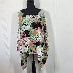 Plus Size Sheer Blouse 